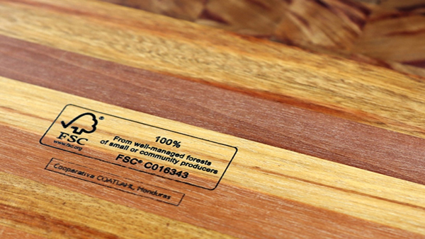 FSC label legno certificato