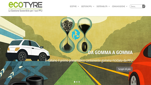 Raccolta e riciclo pneumatici fuori uso, EcoTyre: online nuovo sito web