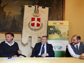 Giulio Rentocchini, Presidente del CDCNPA, Luca Tepsich, Segretario Generale del CDCNPA, Marco Galli, Assessore all’Ambiente del Comune di Como