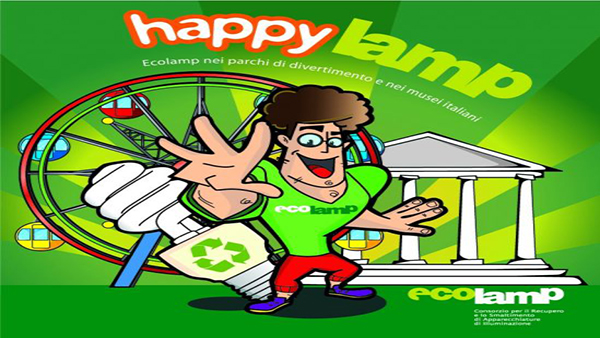 Al via Happylamp! Il riciclo si fa divertente con Ecolamp nei principali Parchi a tema e Musei italiani