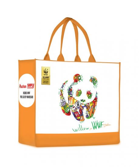 Giornata Mondiale dell'Ambiente. Dal 5 giugno le shopper solidali di Auchan e Simply saranno firmate dall'artista Willow per WWF