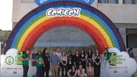 L'arcobaleno CIAL ha dato il benvenuto ai 175.000 visitatori di Comicon
