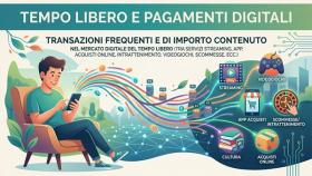 Tempo libero e pagamenti digitali, la transazioni frequenti e di importo contenuto nel mercato digitale del tempo libero