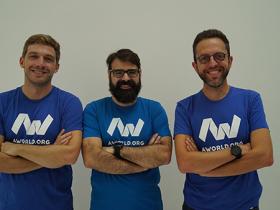 Da sinistra a destra, Alessandro Armillotta, Alessandro Lancieri e Marco Armellino, i tre giovani fondatori di AWorld