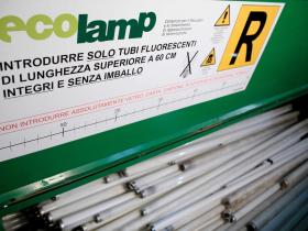 contenitori lampade esauste di Ecolamp